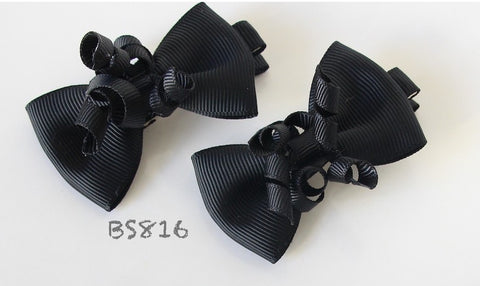 School Hair Accessories, Black (BS816-BS820)