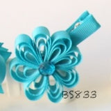 School Hair Accessories, Navy/ Royal Blue/ Light Blue/ DGJS (BS832-BS838)