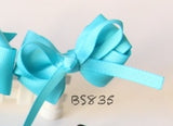 School Hair Accessories, Navy/ Royal Blue/ Light Blue/ DGJS (BS832-BS838)