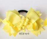 School Hair Accessories, Yellow/ Dark Green/ Good Hope (BS839-BS844)