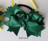 School Hair Accessories, Yellow/ Dark Green/ Good Hope (BS839-BS844)