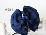 School Hair Accessories, Navy (BS86-BS89)