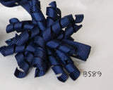 School Hair Accessories, Navy (BS86-BS89)