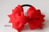 School Hair Accessories, Red (BS901-BS904)