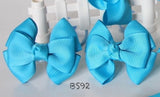 School Hair Accessories, Navy/ Royal Blue/ Light Blue/ DGJS (BS90-BS94)