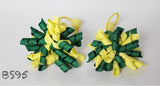 School Hair Accessories, Yellow/ Dark Green/ Good Hope (BS95-BS101)