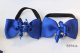 School Hair Accessories, Royal Blue/ DGJS (BS969-BS970)