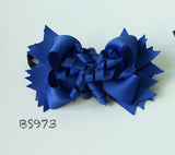 School Hair Accessories, Royal Blue/ DGJS (BS971-BS974)