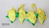 School Hair Accessories, Yellow/ Dark Green/ Good Hope (BS95-BS101)