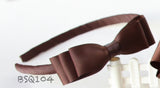 Brown School Hair Accessories, Brown (BS824-BS827)