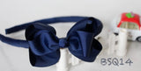 School Hair Accessories, Navy/ Royal Blue (BSQ12-BSQ19)