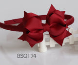 School Hair Accessories, Burgundy (BS1311-BS1312)