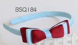 School Hair Accessories, Burgundy (BS1348-BS1352)