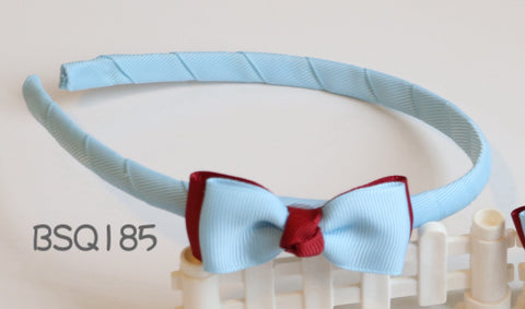 School Hair Accessories, Burgundy (BS1353-BS1356)