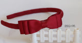 School Hair Accessories, Burgundy (BSQ195-BSQ196)