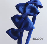 School Hair Accessories, Royal Blue/ DGJS (BSQ200-BSQ203)