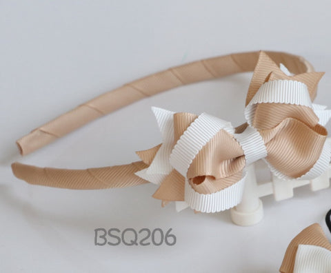 School Hair Accessories, Orange/ Beige/ HKUGAP/ St Mary (BS1467-BS1468)