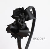 School Hair Accessories, Black (BSQ211-BSQ214)