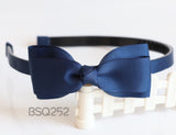 School Hair Accessories, Navy (BSQ249-BSQ252)