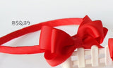 School Hair Accessories, Red (BS394-BS396)