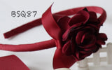 School Hair Accessories, Burgundy (BS639-BS645)