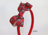 Red Gingham Headband (Q205)