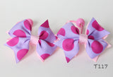 Purple Polka-dot Hair Ties (T117)