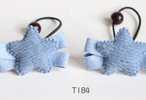 Demin Star Hair Ties (T184)