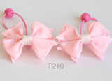 Pink Bow Hair Ties (T210)