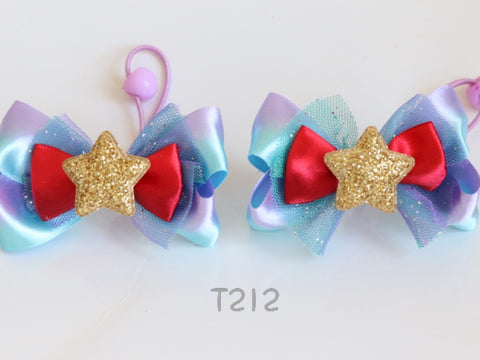 Mermaid Ariel Bow Hair Ties (T212)