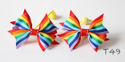 Rainbow Hair Ties (T49)