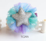 Big Tulle Bow with Star Hair Clips (TC292-TC293)