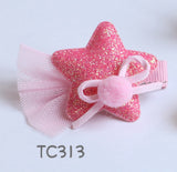 Beautiful Glitter Star Hair Clips (TC313-TC315)