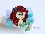 Beautiful Ariel and Elsa Hair Clips (TC320-TC321)