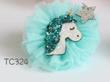 Unicorn Hair Clips (TC322-TC325)