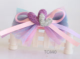 Pink and Purple Bow Hair Clip (TC439-TC440)