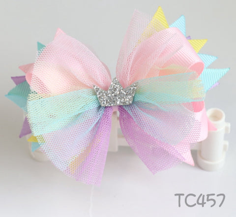 Fairy-like Colors Hair Clips  (TC457-TC460)